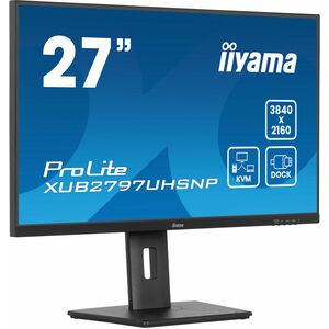 iiyama ProLite XUB2797UHSNP-B1 27 Zoll Klasse 4K UHD LED-Monitor - 16:9 Format - Mattschwarz - 68,6 cm (27 Zoll) Viewable 