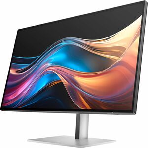 HP 727pq 27" Class WQHD LED Monitor - 16:9 - Natural Silver - 68.6 cm (27") Viewable - In-plane Switching (IPS) Black Tech