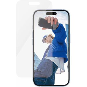 PanzerGlass Classic Fit Screen Protector for iPhone 16, iPhone 15 - For OLED iPhone 16, iPhone 15 - Scratch Resistant, Sho