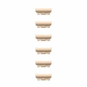 Apple Link Bracelet - Gold - Stainless Steel, Stainless Steel Alloy - 6 Piece