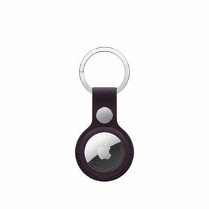 Apple AirTag Asset Tracking Tag Holder - Stainless Steel, FineWoven, Micro Twill - Blackberry - Durable, Key Ring
