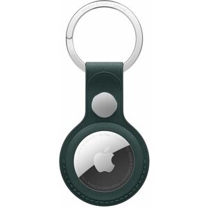 Apple AirTag Asset Tracking Tag Holder - Micro Twill, Stainless Steel - Dark Green - Key Ring