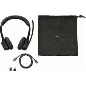 Cuffie Logitech Zone 305 Wireless Over-the-head, On-ear Stereo - Nero Notte - Microsoft Teams Certification - Binaural - S
