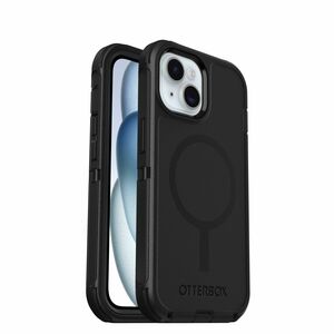 OtterBox Defender Case for Apple iPhone 15, iPhone 14, iPhone 13 Smartphone - Texture Grip - Black - Damage Resistant, Dro