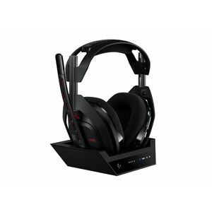 Logitech G Astro A50 (Gen 5) Wireless On-ear, Over-the-head Stereo Gaming Headset - Black - Binaural - Circumaural - 1200 