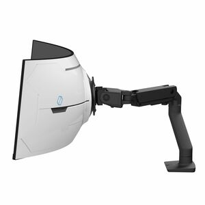 Ergotron 安装臂 用于 显示器, 曲面屏显示 - 黑 - 可调节高度 - 144.8 cm (57") 支持屏幕 - 17.01 kg 承载量 - 100 x 100, 75 x 75 - VESA 安装兼容