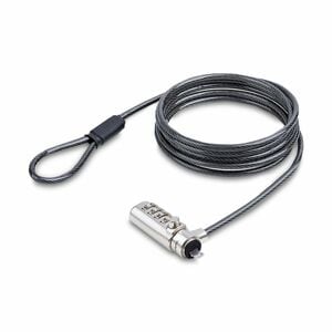 StarTech.com Slim Cable Lock For Notebook, Docking Station, Monitor, Projector - TAA Compliant - 2.01 m Cable - Resettable