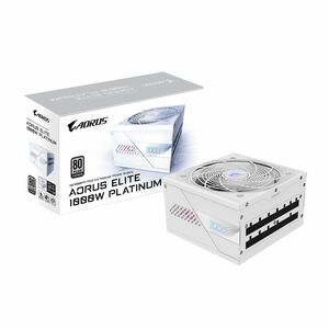 GIGABYTE GP-AE1000PM PG5 ICE ATX 3.0, ATX12V v3.0 Modular Power Supply - 1 kW - 120 V AC, 230 V AC Input - 3.3 V DC Output