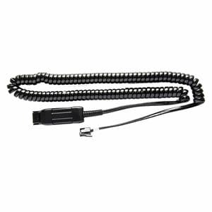 V7 2.01 m Quick Disconnect/RJ-9 Audio Cable - A10-11 Equivalent PLX Plantronics compatible Quick Disconnect (QD) Cable Lead