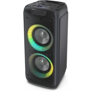 Sharp XParty Street Beat PS-949 Tragbar Bluetooth Lautsprechersystem - 132 W RMS - Schwarz - Aufladbarer Akku - USB