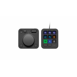 Logitech MX Creative Console Keypad & Dial - USB Type C Cable Keypad - Keyboard/Keypad Color: Graphite - Wireless Bluetoot