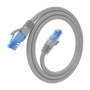CABLE RED HEADLINE RJ45 CAT.6 UTP AWG26 CCA GRIS 0.5M