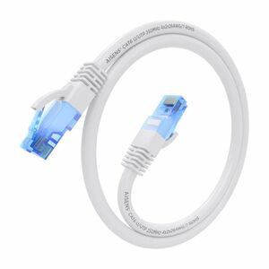 CABLE RED HEADLINE RJ45 CAT.6 UTP AWG26 CCA WHITE 25CM
