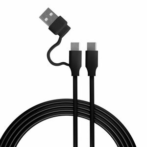 PS5 CABLE USB-C/USB-C 3M FR-TEC + ADAPTADOR USBA. CARGA.DATOS
