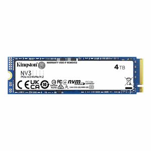 Kingston NV3 4 TB Solid State Drive - M.2 2280 Internal - PCI Express NVMe (PCI Express NVMe 4.0 x4) - Desktop PC, Noteboo