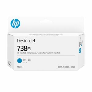 HP 738M Original Inkjet Ink Cartridge - Cyan - 1 Pack - 130 mL