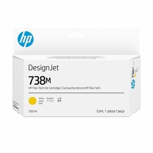 HP 738M Original Inkjet Ink Cartridge - Yellow - 1 Pack - 130 mL