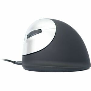 R-Go HE Break Vertical Mouse Maus - USB-Typ C - Optisch - 5 Taste(n) - Schwarz - PC, Mac - Kabel - 2400 dpi Auflösung - Sc