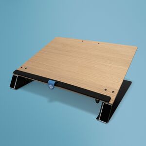 R-Go Read2Write Dokument Dokumentenhalter - Unterstützung 297 mm x 420 mm Medien - 168 mm x 460 mm x - Aluminium, Oak Wood