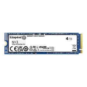 Kingston NV3 4 TB Solid State Drive - M.2 2280 Internal - PCI Express NVMe (PCI Express NVMe 4.0 x4) - Desktop PC, Noteboo