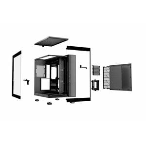be quiet! Light Base 600 DX Black Computergehäuse - ATX, Micro ATX, Mini ATX Motherboard Supported - Stahl, Glas, Acrylnit