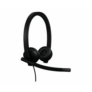 Logitech H570E Wired Over-the-head Stereo Headset - Black - Microsoft Teams Certification - Binaural - Supra-aural - 20 Hz