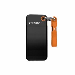 Verbatim Pocket 1 TB Portable Solid State Drive - M.2 External - Black, Orange - Notebook, Desktop PC Device Supported - U