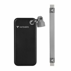 Verbatim Pocket 1 TB Portable Rugged Solid State Drive - M.2 External - Black, Grey - Desktop PC, Notebook, iPhone, MAC De