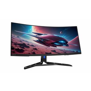 Lenovo Legion R34w-30 34" Class UW-QHD Curved Screen Gaming LED Monitor - 21:9 - Raven Black - 86.4 cm (34") Viewable - Ve