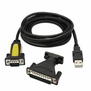 CONVERTER USB A SERIES TYPE A/M-RS32 DB9/M DB25/M 1.8M