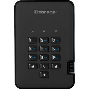 ""Disque dur Portable iStorage diskAshur2 Durci - 2.5"""" Externe - 1 To - Noir fantôme - Conforme aux normes TAA - USB 3.