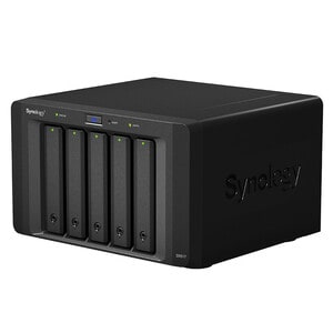 Synology DX517 驱动器机箱 - eSATA 主机接口 外置 - 5 x 支持硬盘 - 5 x 总跨数 - 5 x 2.5寸/3.5寸架槽