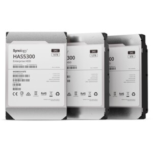Synology HAS5300 HAS5300-12T 12 TB 硬盘 - 3.5" 内置 - SAS (12Gb/s SAS) - 存储系统 设备支持 - 7200rpm - 550 TB 热电平衡写入（TBW） - 512e Format
