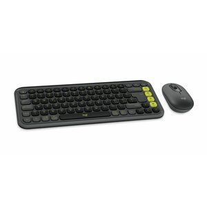 Tastiera e mouse Logitech POP Icon Combo - QWERTY - Italiano - USB Wireless Bluetooth Tastiera - Grafite, Verde - USB Wire