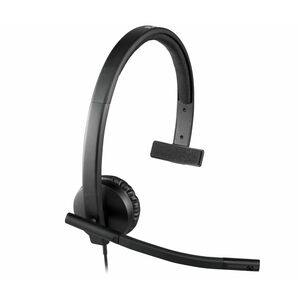 Logitech Kabel Mono Headset - Schwarz - Microsoft-Teams-Zertifizierung - Monaural - Host-Schnittstelle: USB-Typ C