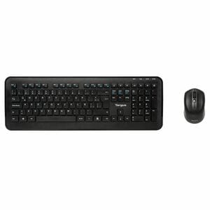 Targus AKM610ES Keyboard & Mouse - QWERTY - Spanish - USB Wireless RF 2.40 GHz Keyboard - Keyboard/Keypad Color: Black - U