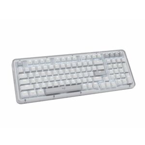 Logitech Amber K98M 键盘 - 无线 连接 - A 型 USB 接口 - 英文 - 珍珠白 - 机械 按键开关 - Bluetooth/RF - 2.40 GHz - 98 Key(s) - Windows 10, Windo