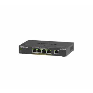 Netgear 300 GS305Pv3 5 Ports Ethernet Switch - Gigabit Ethernet - 10/100/1000Base-T - 2 Layer Supported - 66.78 W Power Co
