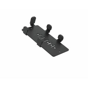 SpacePole MultiGrip Mounting Plate for Payment Terminal - Black - Steel, Metal - 1 / Box