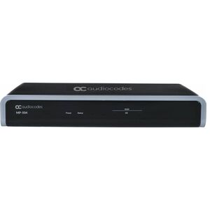 AudioCodes MediaPack MP-504 VoIP Gateway - 2 x RJ-45 - 2 x FXS - Ethernet, Fast Ethernet, Gigabit Ethernet - Table Top
