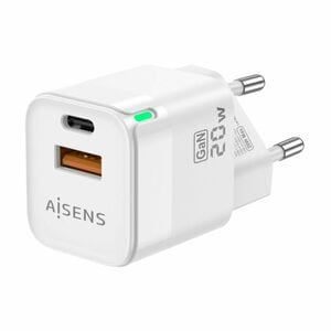 CHARGER GAN 20W 1XUSB-C PD3.0 QC4.0 1XUSB-A QC3.0 WHITE