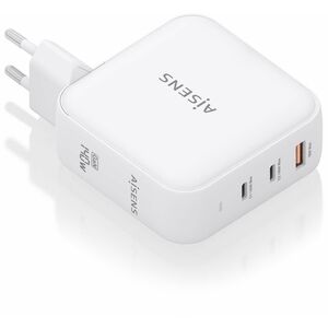 CHARGER GAN 140W 2XUSB-C PD3.1 QC4.0 1XUSB-A QC3.0 WHITE