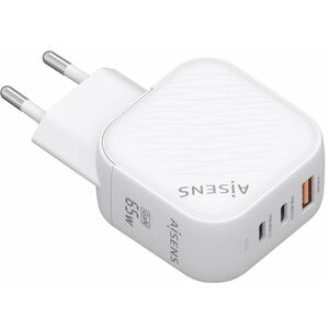 CHARGER GAN 65W 2XUSB-C PD3.0 QC4.0 1XUSB-A QC3.0 WHITE