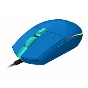 Logitech G G102 游戏鼠标 - USB - 激光 - 6 按钮 - 6 可编程按钮 - 蓝 - 电缆 - 8000 dpi
