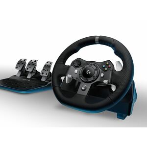 Logitech Driving Force G920 Gaming Steering Wheel - USB - Black