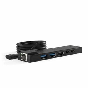 Compulocks HUB01 USB Tipo C Estação de ancoragem - Preto - 2 x Portas USB - 2 x Portas USB tipo A - USB tipo A - USB Tipo 