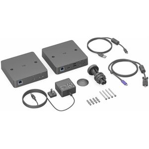 Logitech Transmissor/receptor do extensor de vídeo - 2 x Rede (RJ-45) - 5 x USB - 1 x Saída HDMI - Câmara, Sala de confere