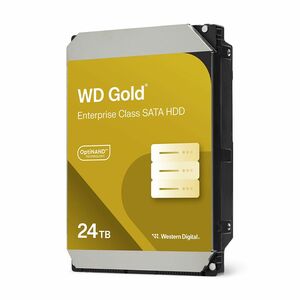 WD Gold WD242KRYZ 24 TB Hard Drive - 3.5" Internal - SATA (SATA/600) - Conventional Magnetic Recording (CMR) Method - Stor