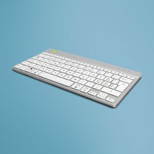 R-Go Compact Break Keyboard - Compact - Wireless Connectivity - USB Type C Interface - Swiss - QWERTZ Layout - White - Sci