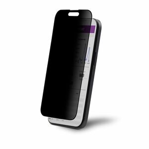 StarTech.com Tempered Glass Privacy Screen Filter for iPhone 15 Plus - Black - 1 - For 17 cm (6.7") OLED iPhone 15 Plus - 
